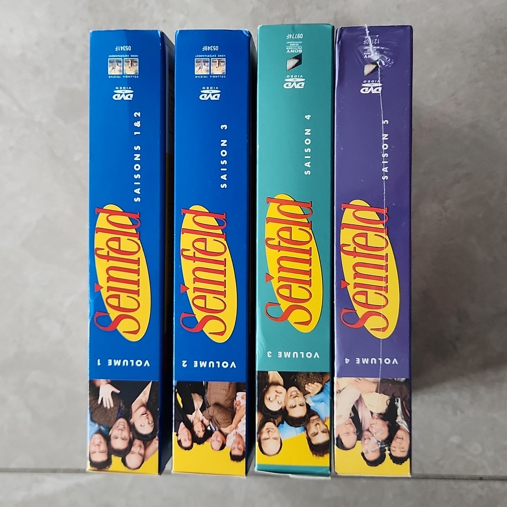 Seinfeld Dvds TV Series Seasons 1-2-3-4-5